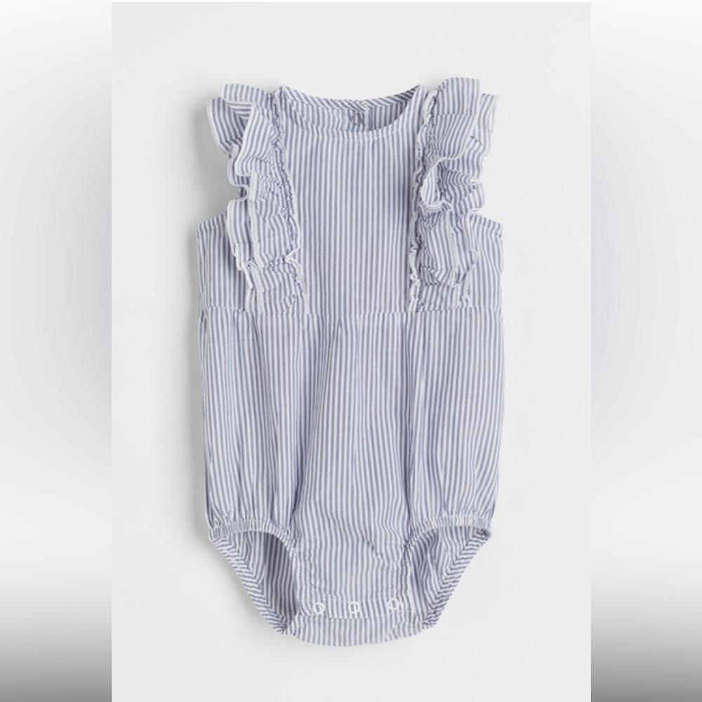H&M Baby Flounce-trimmed Romper Suit Dressy Size 3T